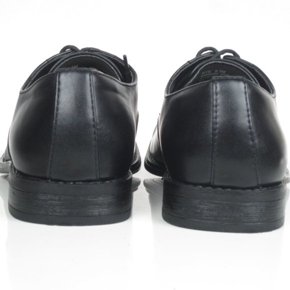 Alfani Rye Oxford lace-up dress shoes black leathe main image 6